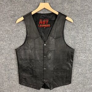 Hot Leathers Black Men's Vest